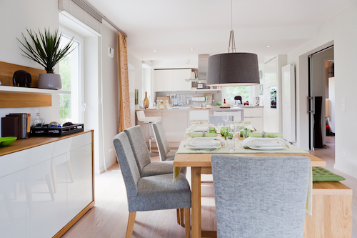 Modern house, Interior of modern kitchen room